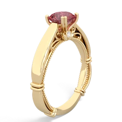 Pink Tourmaline Renaissance 14K Yellow Gold ring R27806RD