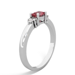 Pink Tourmaline Simply Elegant East-West 14K White Gold ring R2480