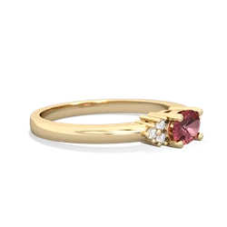 Pink Tourmaline Simply Elegant East-West 14K Yellow Gold ring R2480