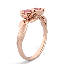 Pink Tourmaline Rose Garden 14K Rose Gold ring R5510