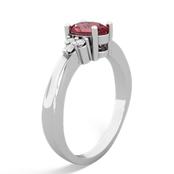 Pink Tourmaline Simply Elegant 14K White Gold ring R2113
