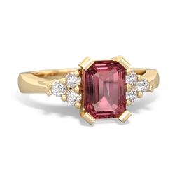 Pink Tourmaline Timeless Classic 14K Yellow Gold ring R2591