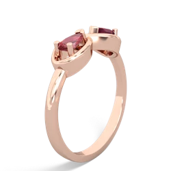 Pink Tourmaline Infinity 14K Rose Gold ring R5050