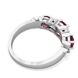 Pink Tourmaline Hugs And Kisses 14K White Gold ring R5016