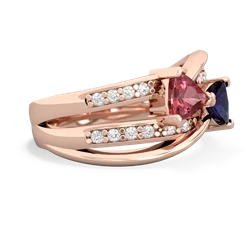 Pink Tourmaline Bowtie 14K Rose Gold ring R2360