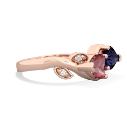 Pink Tourmaline Floral Elegance 14K Rose Gold ring R5790