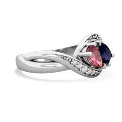 Pink Tourmaline Summer Winds 14K White Gold ring R5342