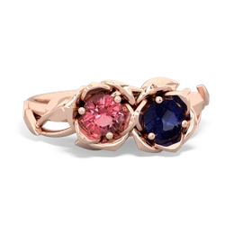 Pink Tourmaline Rose Garden 14K Rose Gold ring R5510