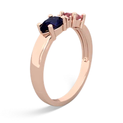 Pink Tourmaline Pear Bowtie 14K Rose Gold ring R0865