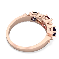 Pink Tourmaline Hugs And Kisses 14K Rose Gold ring R5016