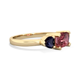 Pink Tourmaline Three Stone 14K Yellow Gold ring R5235