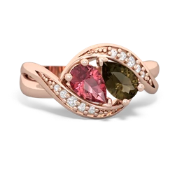 Pink Tourmaline Summer Winds 14K Rose Gold ring R5342