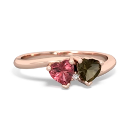 Pink Tourmaline Sweethearts 14K Rose Gold ring R5260