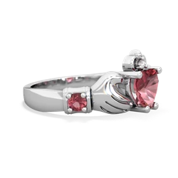 Alexandrite Claddagh Keepsake 14K White Gold ring R5245