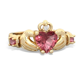 Alexandrite Claddagh Keepsake 14K Yellow Gold ring R5245