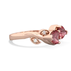 Pink Tourmaline Floral Elegance 14K Rose Gold ring R5790