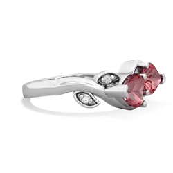 Pink Tourmaline Floral Elegance 14K White Gold ring R5790