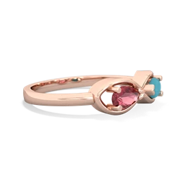 Pink Tourmaline Infinity 14K Rose Gold ring R5050