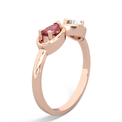 Pink Tourmaline Infinity 14K Rose Gold ring R5050