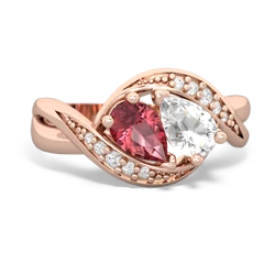 Pink Tourmaline Summer Winds 14K Rose Gold ring R5342