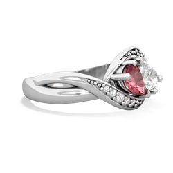 Pink Tourmaline Summer Winds 14K White Gold ring R5342