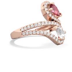 Pink Tourmaline Diamond Dazzler 14K Rose Gold ring R3000