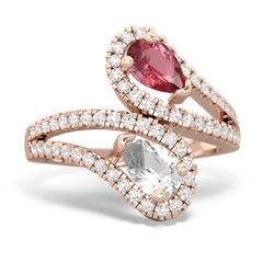 Pink Tourmaline Diamond Dazzler 14K Rose Gold ring R3000