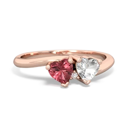 Pink Tourmaline Sweethearts 14K Rose Gold ring R5260