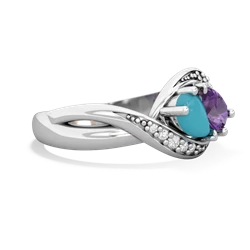 Turquoise Summer Winds 14K White Gold ring R5342