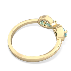 Turquoise Infinity 14K Yellow Gold ring R5050