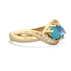 Turquoise Summer Winds 14K Yellow Gold ring R5342