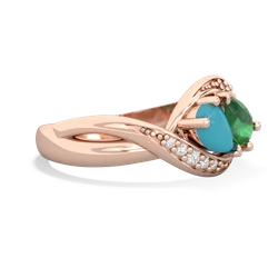 Turquoise Summer Winds 14K Rose Gold ring R5342