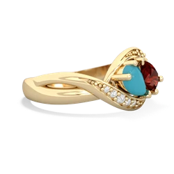 Turquoise Summer Winds 14K Yellow Gold ring R5342