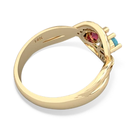 Turquoise Summer Winds 14K Yellow Gold ring R5342