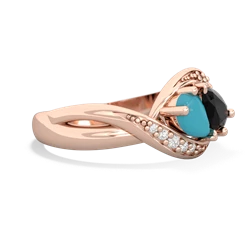 Turquoise Summer Winds 14K Rose Gold ring R5342