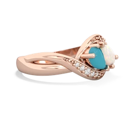 Turquoise Summer Winds 14K Rose Gold ring R5342