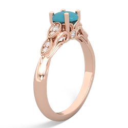 Turquoise Antique Elegance 14K Rose Gold ring R3100