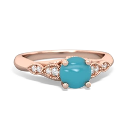 Turquoise Antique Elegance 14K Rose Gold ring R3100