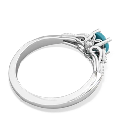 Turquoise Antique Elegance 14K White Gold ring R3100