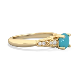 Turquoise Antique Elegance 14K Yellow Gold ring R3100