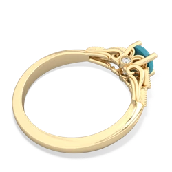 Turquoise Antique Elegance 14K Yellow Gold ring R3100