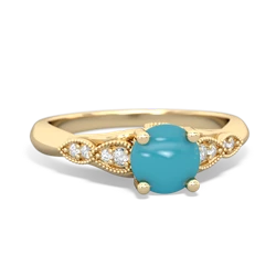 Turquoise Antique Elegance 14K Yellow Gold ring R3100