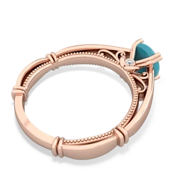 Turquoise Renaissance 14K Rose Gold ring R27806RD