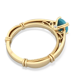 Turquoise Renaissance 14K Yellow Gold ring R27806RD