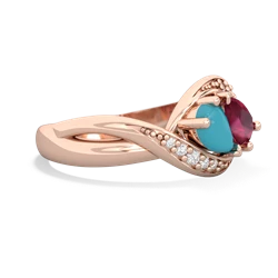 Turquoise Summer Winds 14K Rose Gold ring R5342