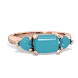 Opal Three Stone 14K Rose Gold ring R5235