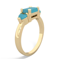 London Topaz Three Stone 14K Yellow Gold ring R5235