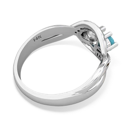 Turquoise Summer Winds 14K White Gold ring R5342