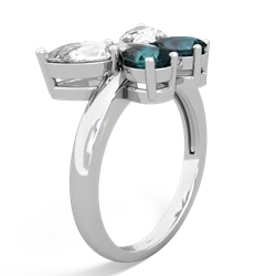 White Topaz Butterfly 14K White Gold ring R2215