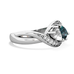 White Topaz Summer Winds 14K White Gold ring R5342